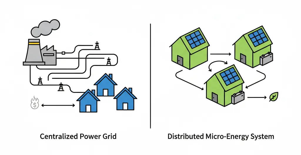 Centralised vs Distributed Micro Grid